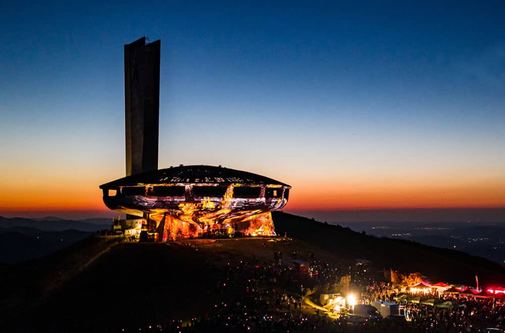 3D mapping on Bulzudzha Monument at the Open Buzludzha Festival